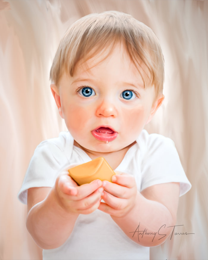 Painted portrait session Wake Forest NC